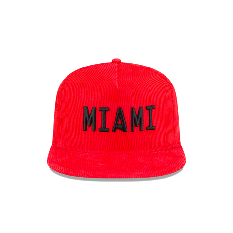 Court Culture MIAMI Corduroy Red Snapback