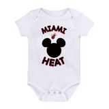Miami HEAT Mickey Newborn Onesie 3-Pack - 2