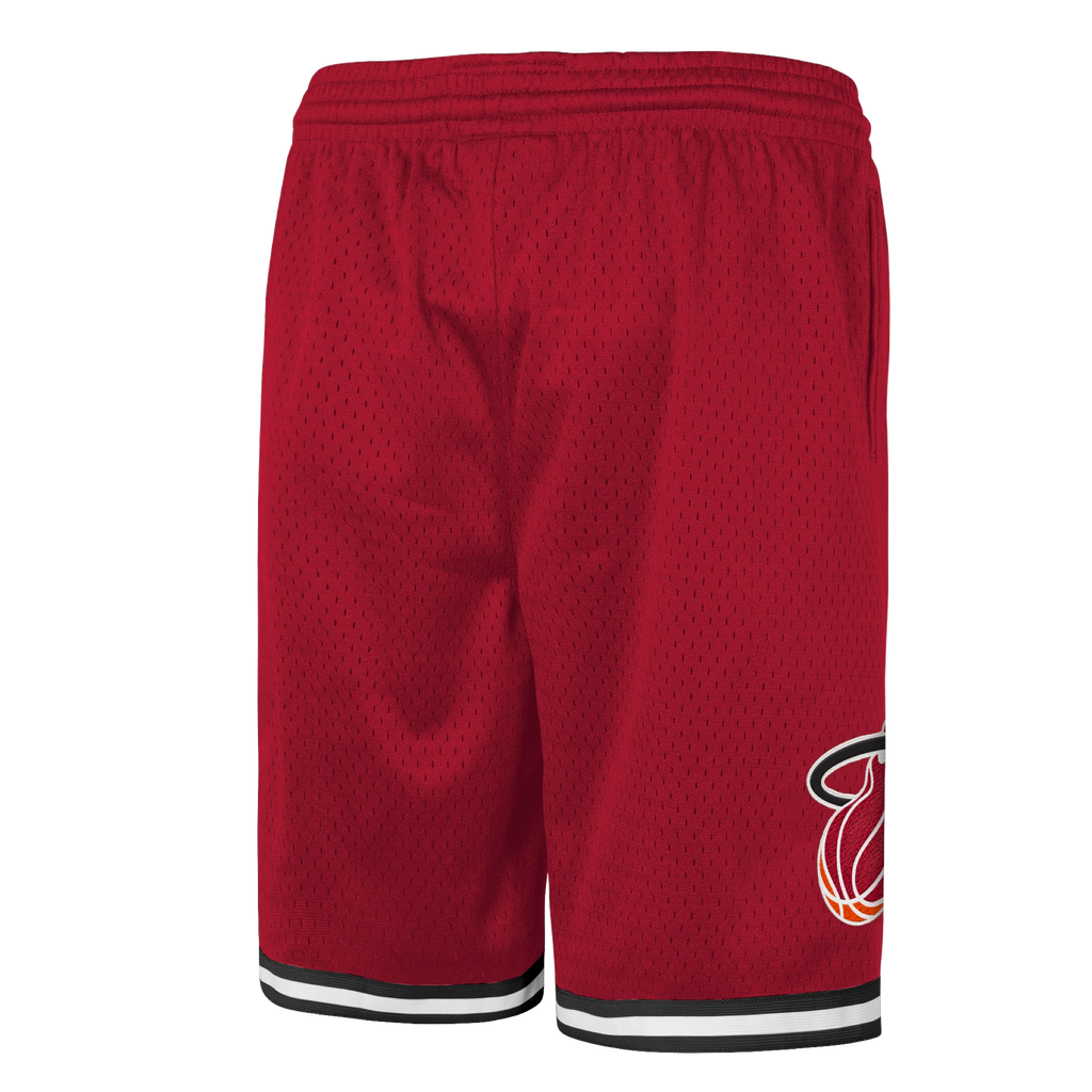 ウェア mitchell&ness shorts Mitchell Ness Miami HEAT HWC Red Swingman Youth Shorts