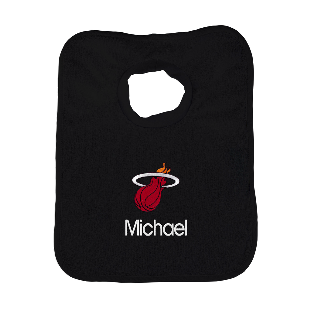 Designs by Chad and Jake Miami HEAT Custom Infant Pullover Black Bib NOV. MISC.Z DESIGN BY CHAD AND JAKE    - featured image