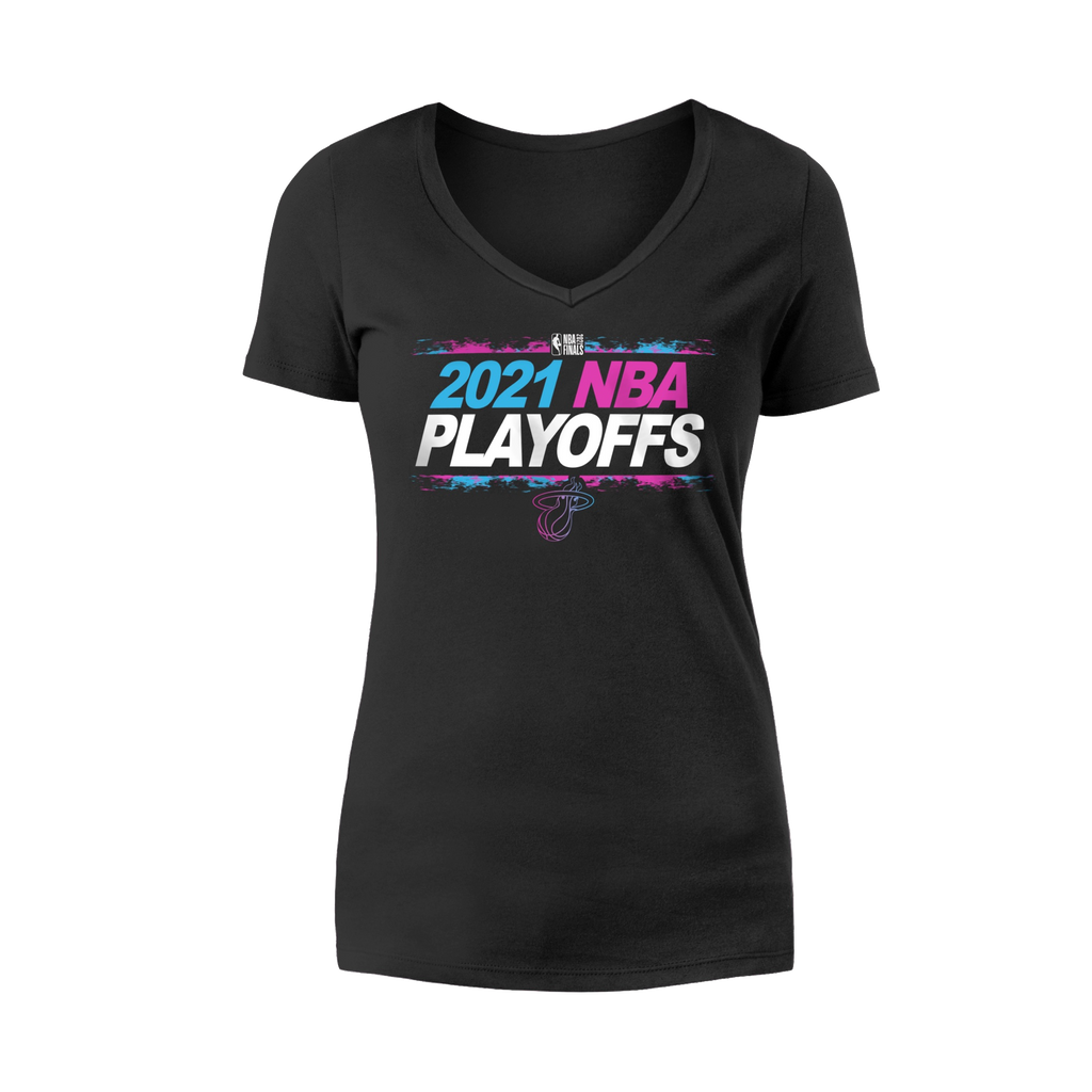 New Era 2021 HEAT Playoffs Women's Tee WOMENS TEES 5TH AND OCEAN    - featured image