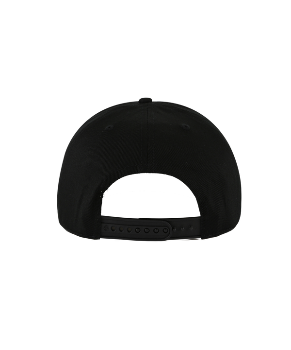 The '47 Brand Miami HEAT Original Vice Nights Hitch Snapback is a black cotton hat with bold pink and white team lettering, front logo, number 47 on the side, and an adjustable fit. One size fits most; spot clean for easy care.