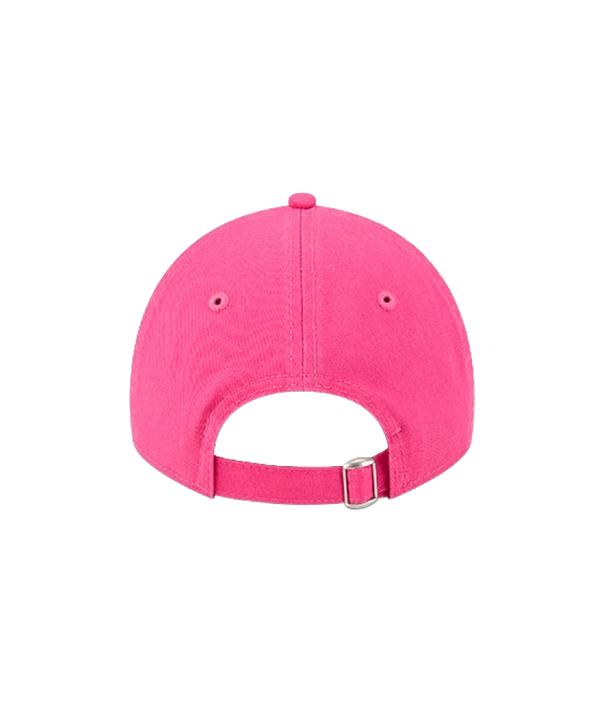 Pink adjustable New Era youth hat with white Miami HEAT logo embroidery on front. - New Era Miami HEAT Youth Cheer Hat
