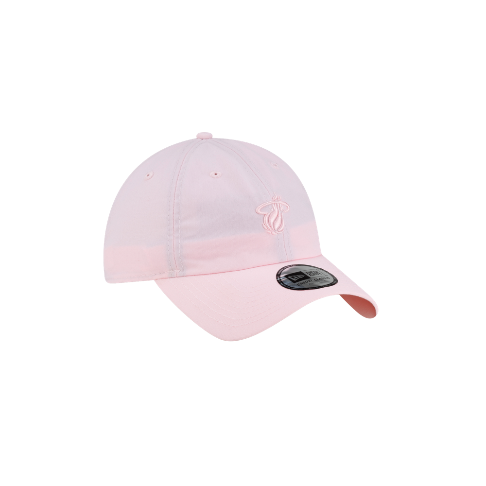 Light pink, one size fits most Court Culture x New Era Breast Cancer Awareness Dad Hat featuring a white embroidered basketball logo on the front.