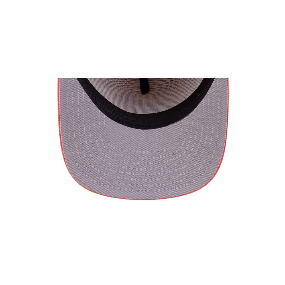 Tan and gray New Era snapback cap with black trim and adjustable strap, Miami HEAT logo inside brim. - New Era Miami HEAT 2-Tone Logo Snapback