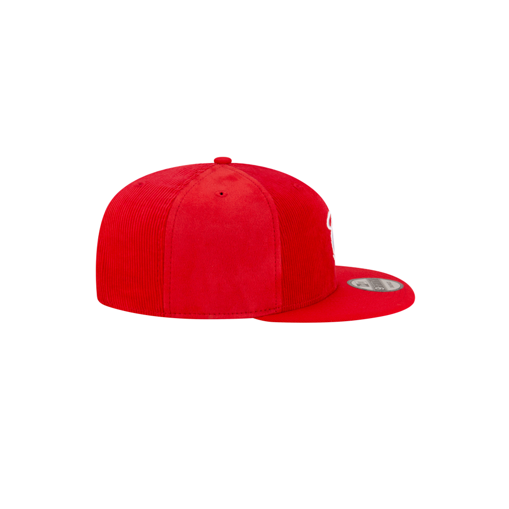 Court Culture Red Corduroy Snapback Miami HEAT Hats