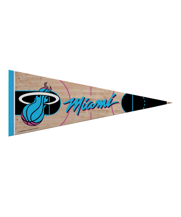 The Miami HEAT Original Vice Nights Pennant by Rico Industries is an officially licensed, 11
