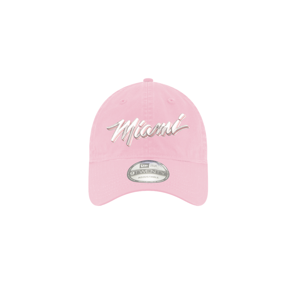 Show your support in style with the Court Culture BCA Miami Dad Hat—a light pink cap featuring 