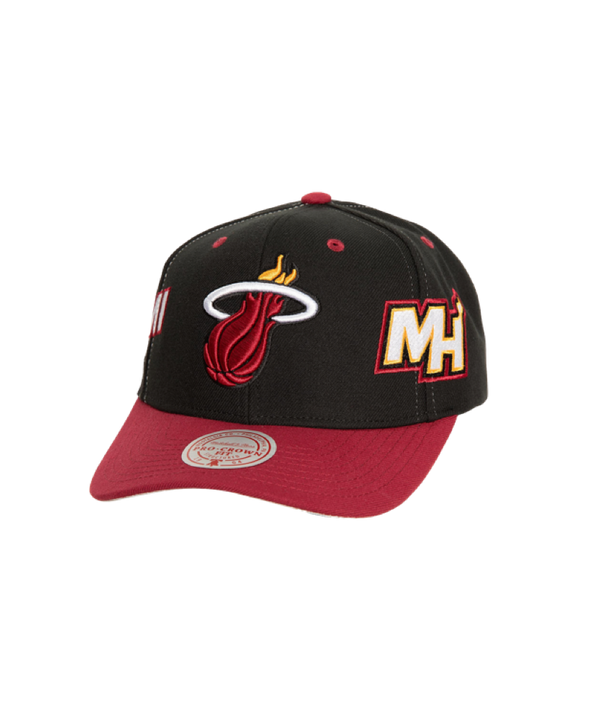 Mitchell & Ness Miami HEAT Logo Pro Snapback Snapbacks Mitchell & Ness