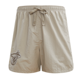 Pro Standard Miami HEAT Taupe Woven Shorts - 1