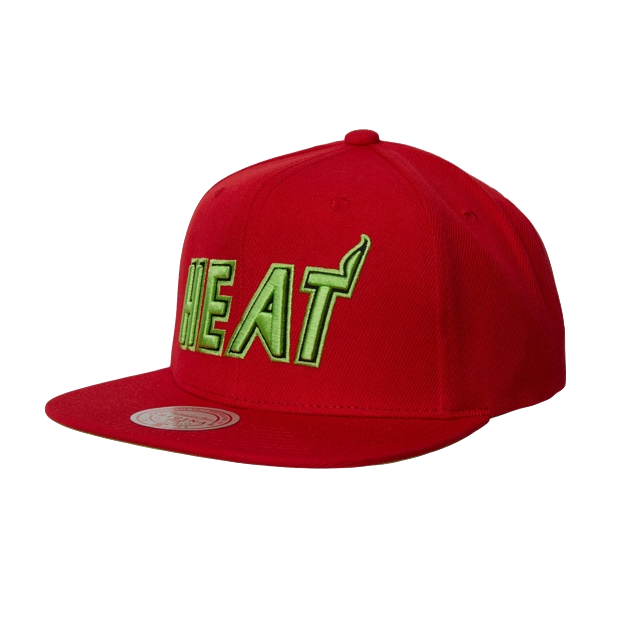 Mitchell and Ness Miami HEAT Reverse Snapback UNISEXCAPS MITCHELL & NESS    - featured image