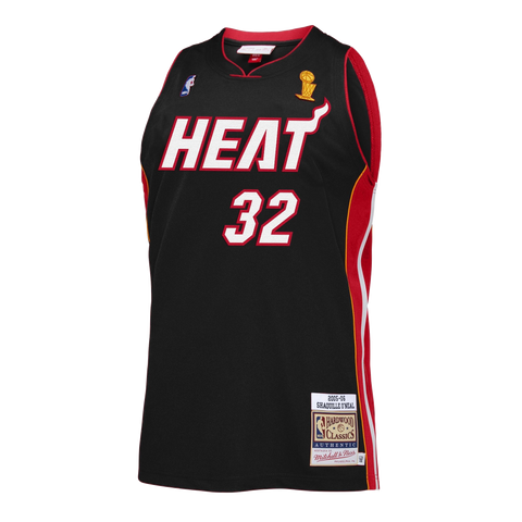 Shaquille O'Neal Mitchell and Ness Miami HEAT Authentic Jersey