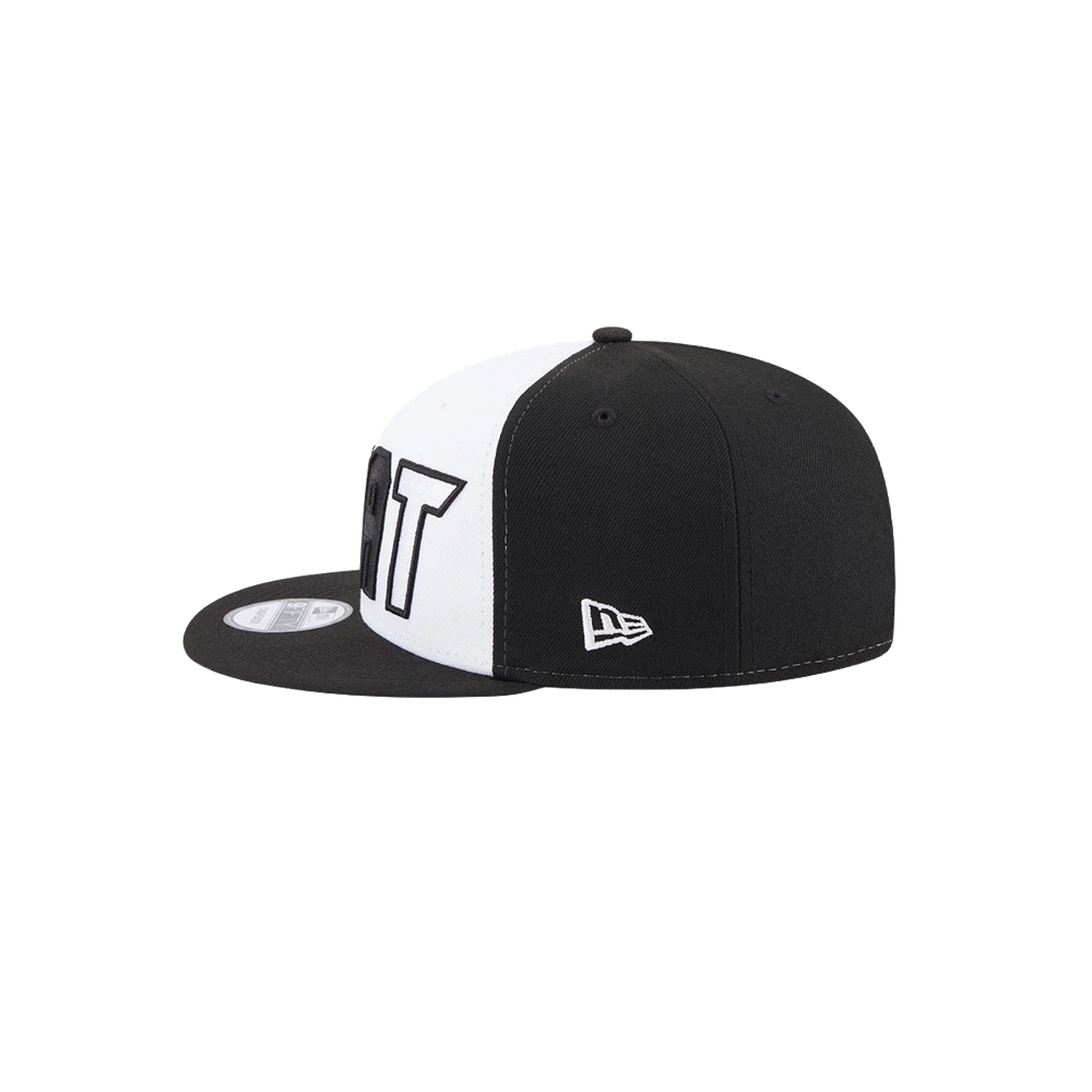 W Snapback New Era Miami HEAT Black White Snapback Headwear