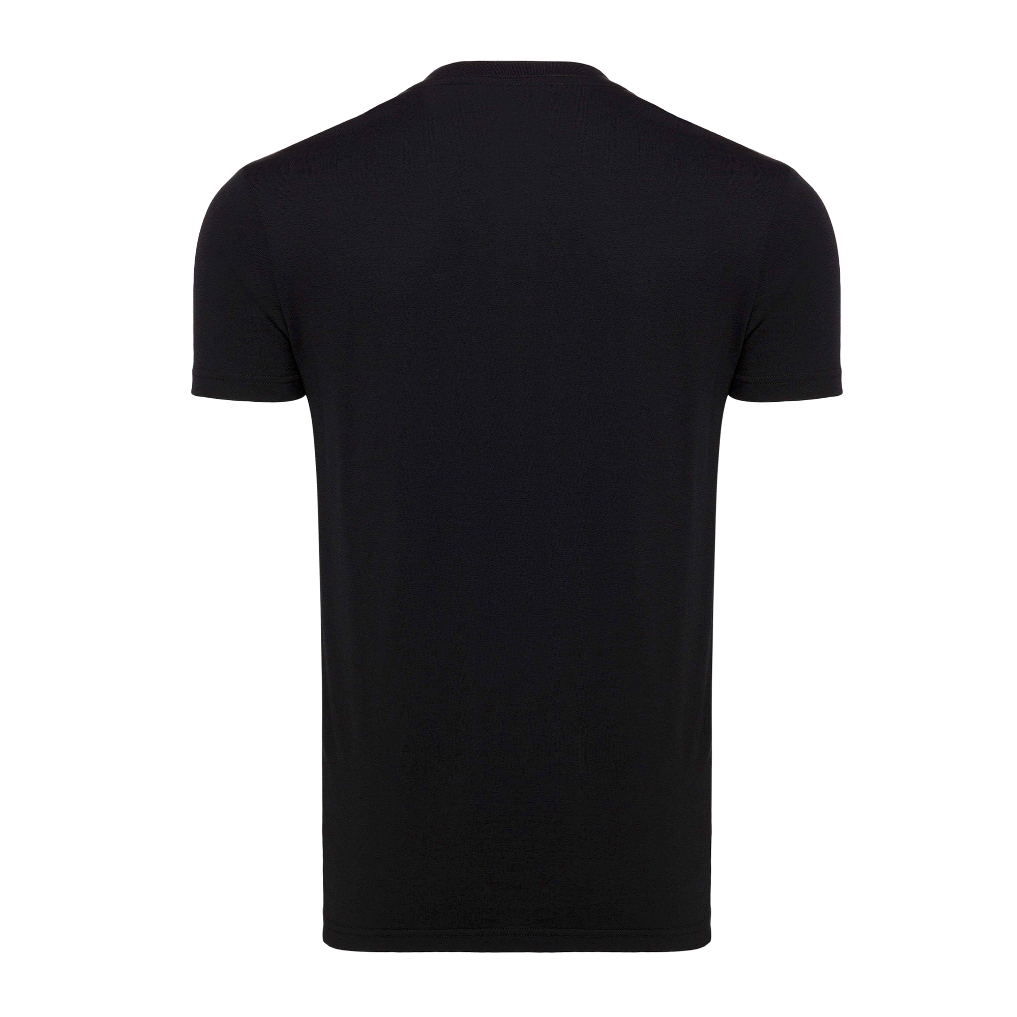The Sportiqe Miami HEAT NBA Tee by Sportiqe is a black, standard-fit short-sleeve shirt shown from the back on a white background. Made from a soft polyester-cotton-rayon blend, it’s easy-care and machine washable cold.