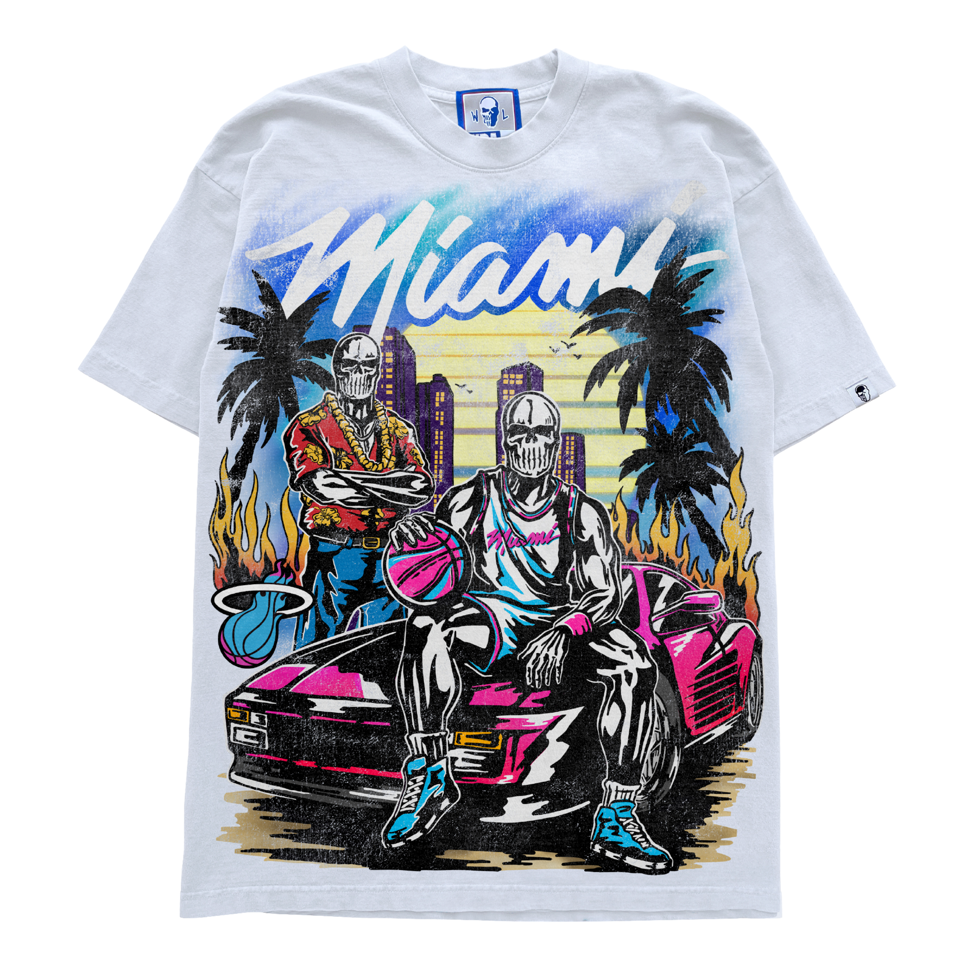Warren Lotas Miami HEAT Vice Tee | Miami HEAT | Tee Warren Lotas Miami HEAT Vice Tee | Miami HEAT | Tee