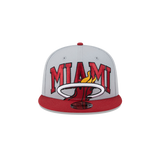 New Era Miami HEAT 2023 Grey Tipoff Youth Snapback - 1