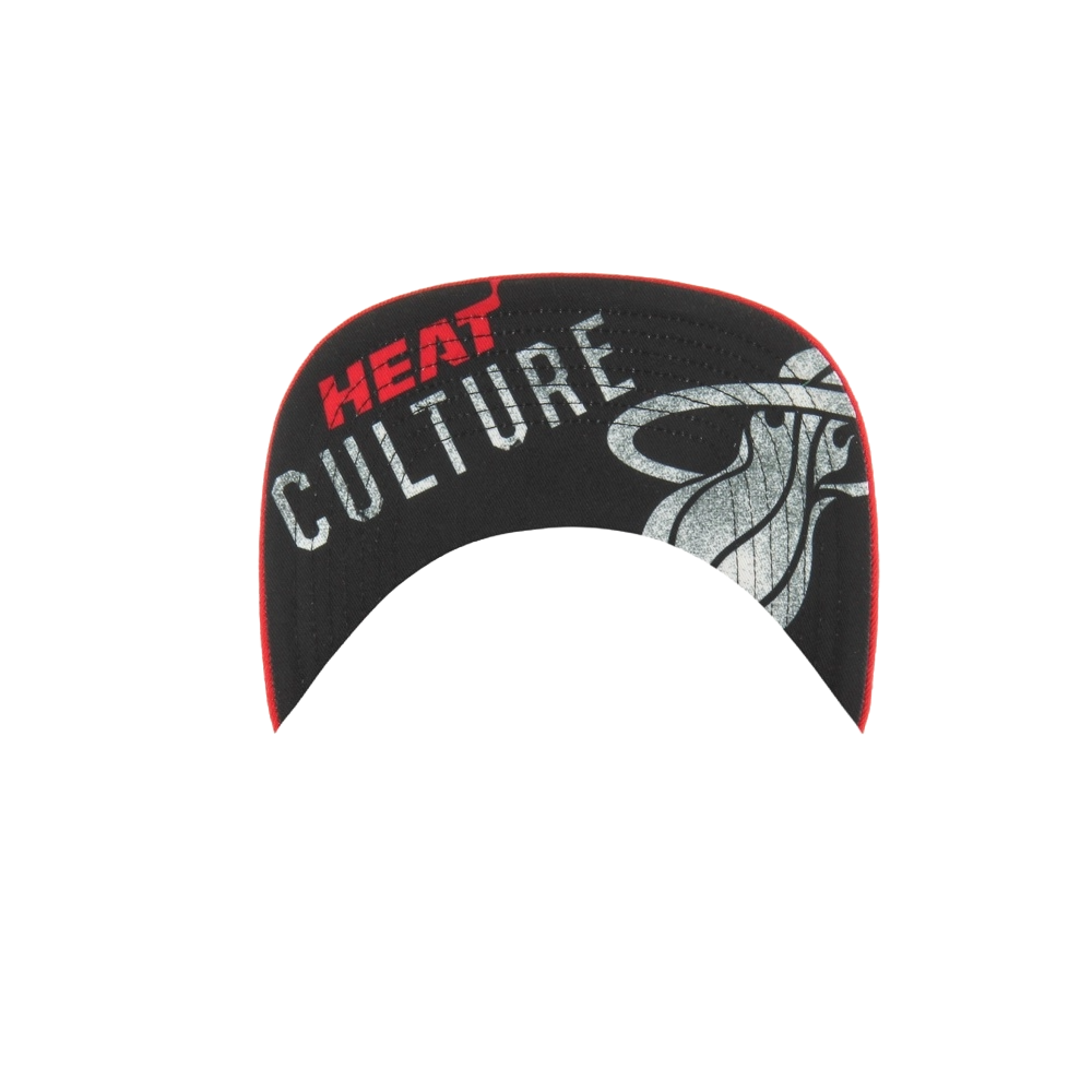 Black '47 Brand snapback cap with red 