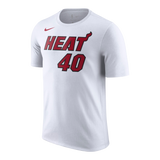 Udonis Haslem Nike Miami HEAT Association White Name & Number Tee - 1