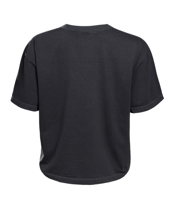 The Court Culture I 🩷 Vice City Crop is a black, 100% cotton crop t-shirt featuring I 🩷 VICE CITY text with a faint palm tree in the heart. Machine wash cold for best care.