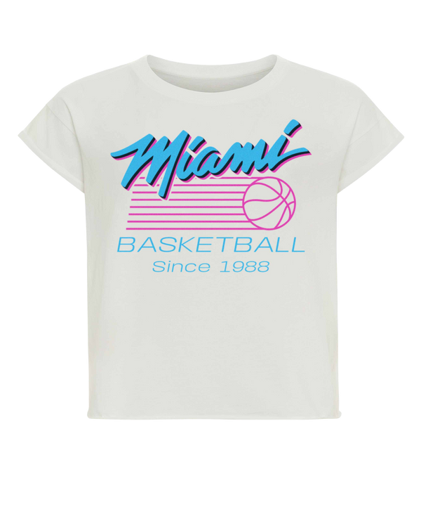 The Sportiqe Miami HEAT Original Vice Nights Alana Women's Tee features 