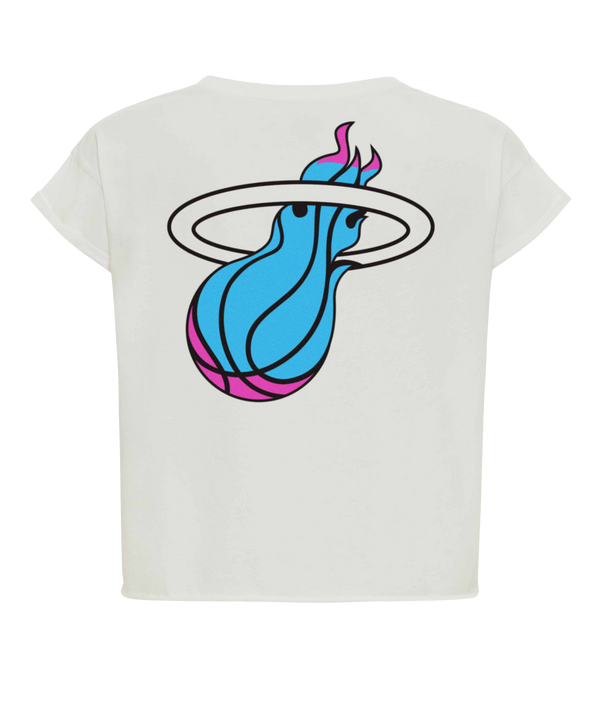 The Sportiqe Miami HEAT Original Vice Nights Alana Women's Tee features 