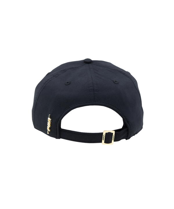 Black dad hat with raised white and red Miami HEAT lettering on front patch. - Pro Standard Dwyane Wade MIAMI Dad Hat