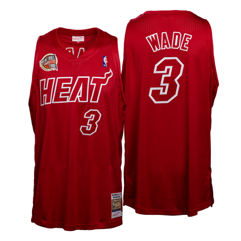 NEW Authentic Miami Heat Red Blank Christmas Day NBA Jersey XMAS Sleeves  4XL
