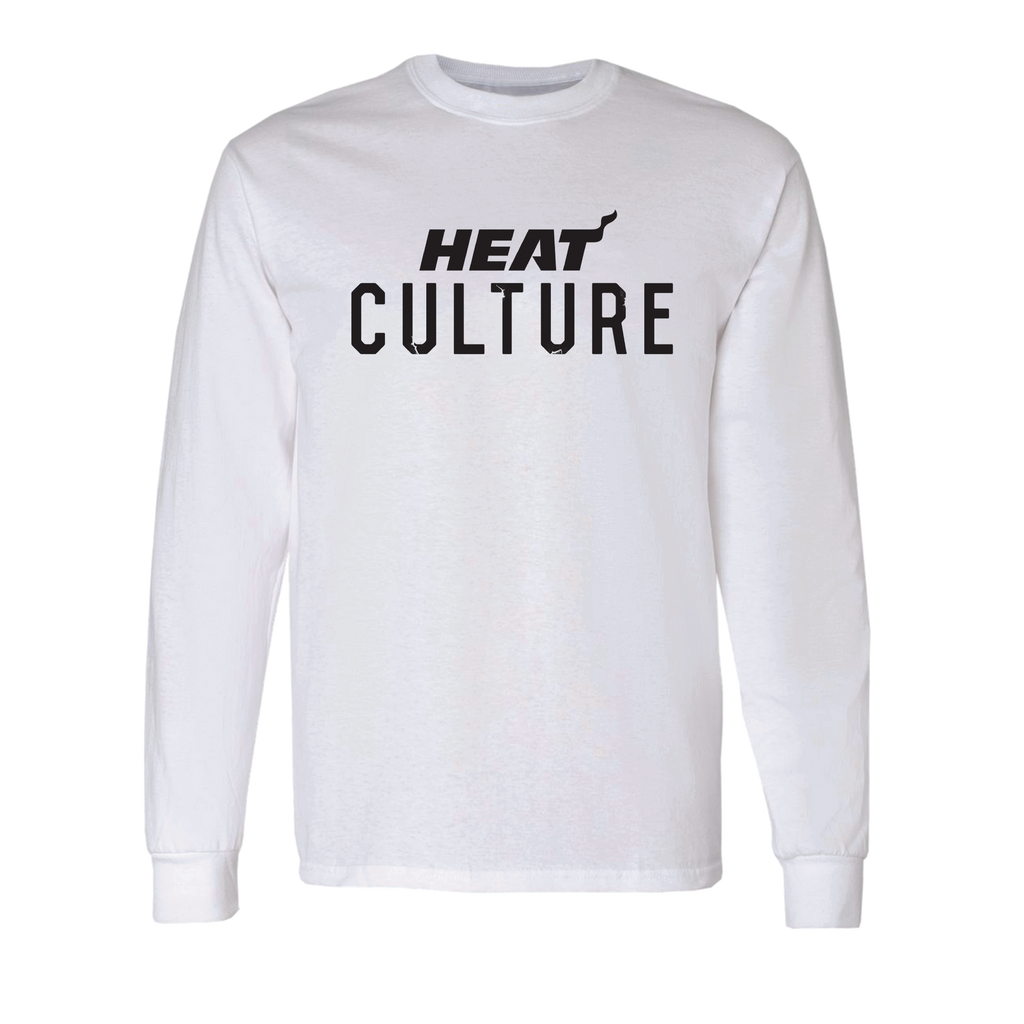 HEAT Culture White Long Sleeve Tee MENSTEE ITEM OF THE GAME    - featured image