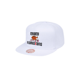 Mitchell and Ness Miami Floridians White Snapback - 1