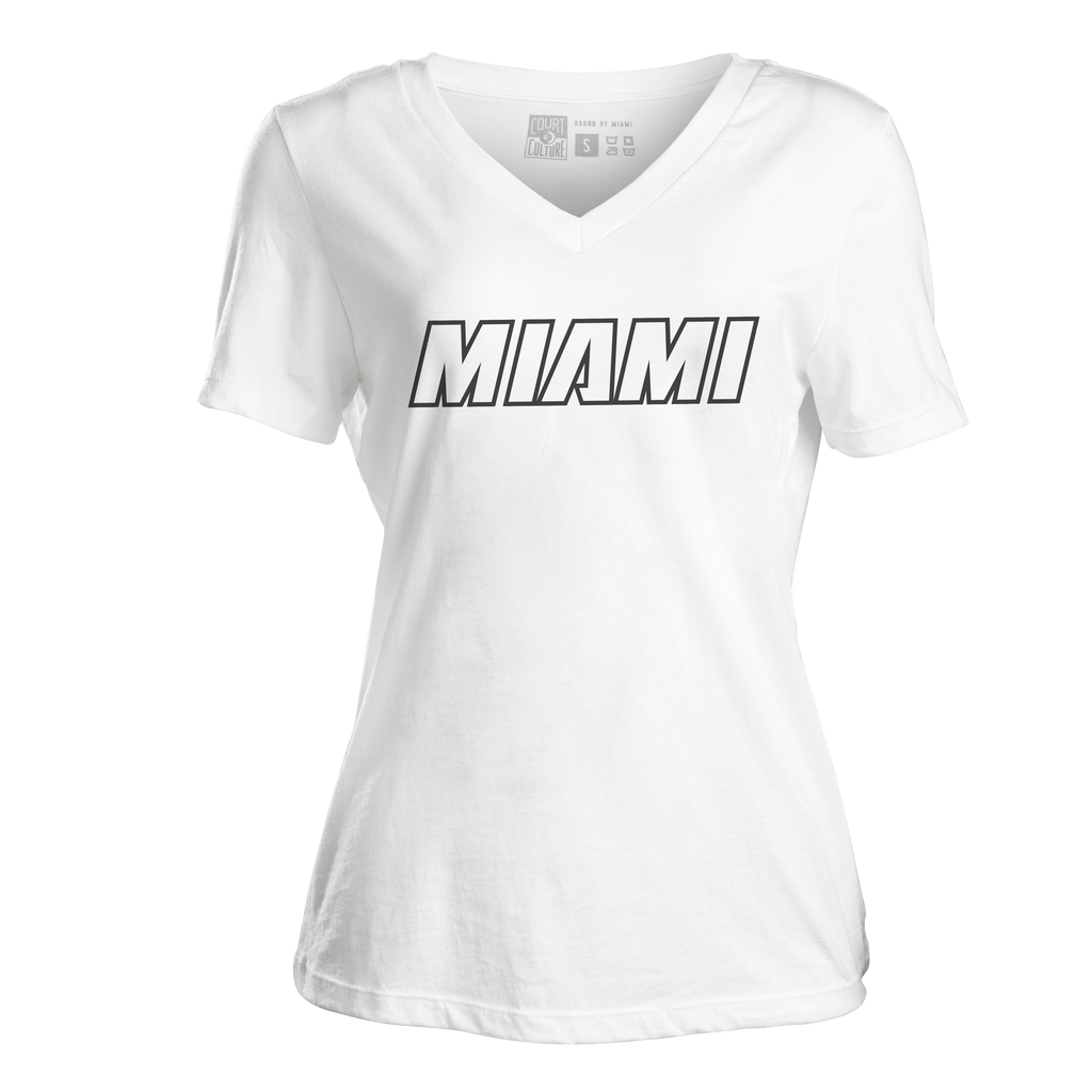 Court Culture MIAMI Women's V-Neck Tee WOMENS TEES COURT CULTURE    - featured image