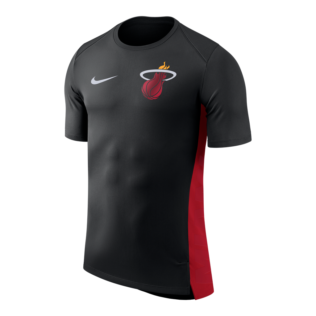 Nike Miami HEAT Youth Hyperelite Short Sleeve Shooting Shirt KIDS OUTERO OUTERSTUFF    - featured image