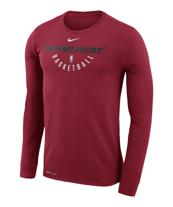 Nike Miami HEAT Youth Long Sleeve Practice Tee Youth Long Sleeve Tee Nike