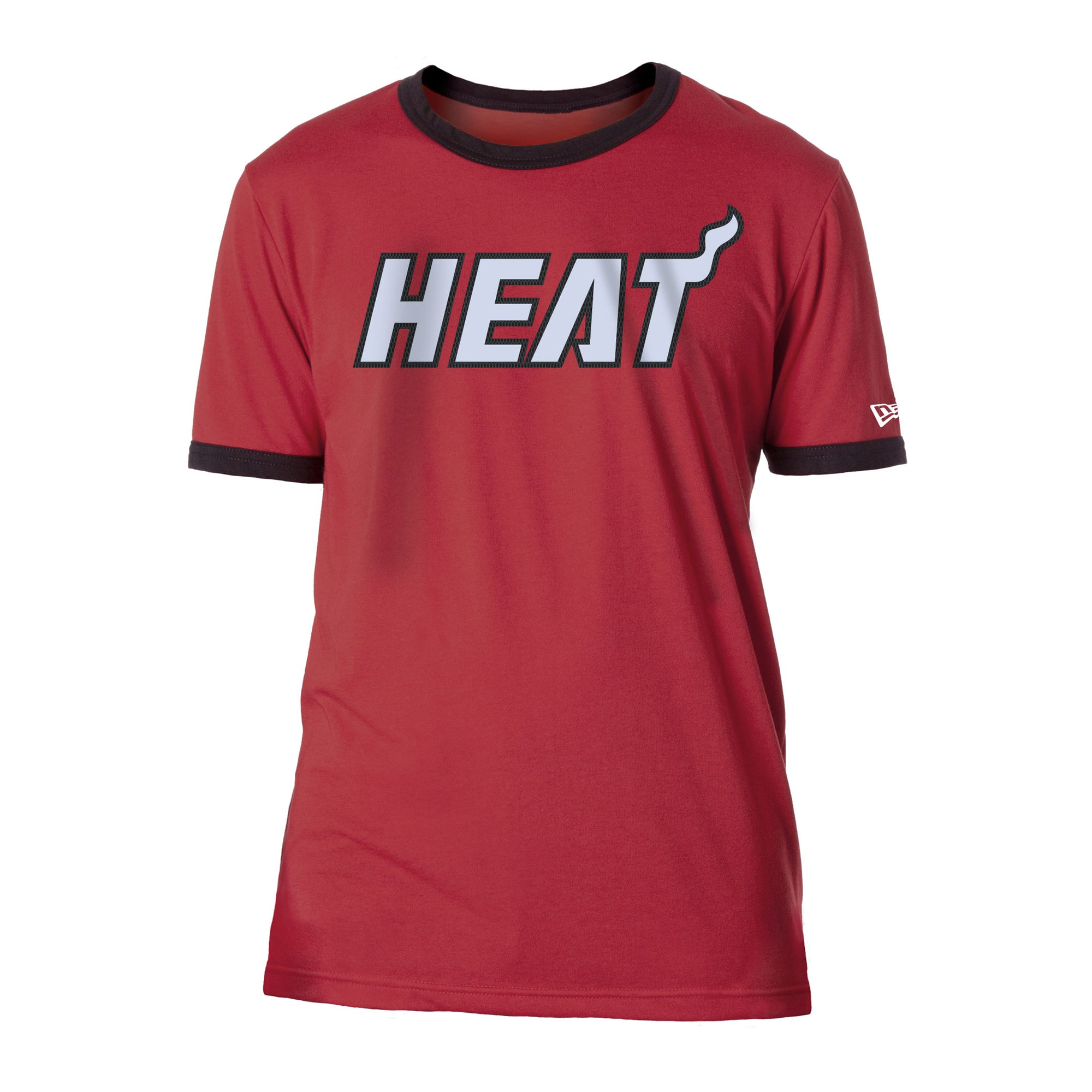 New ERA Miami HEAT Ringer Tee Men Tees 5TH AND OCEAN   