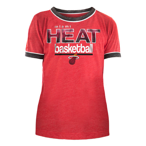 Miami Heat Fashion Colour Logo T-Shirt - Womens