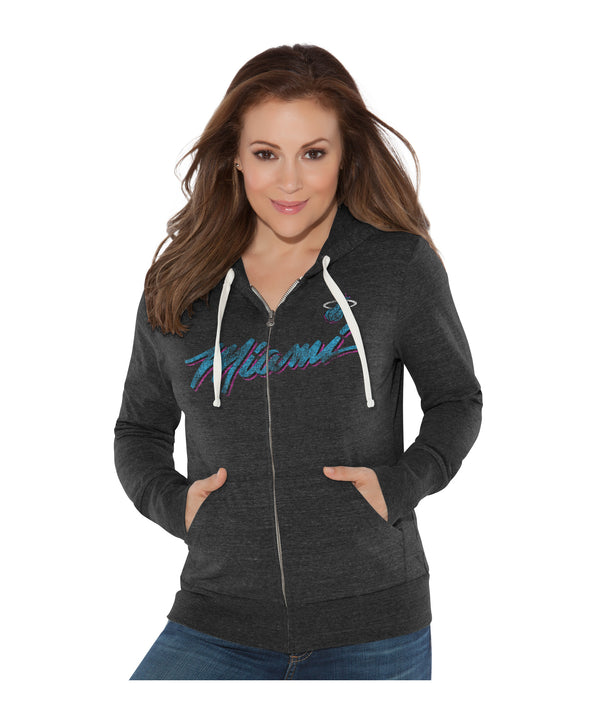 G-III Vice Wave Ladies Walk Off Zip Hoodie Women Outerwear G-III SPORTS   