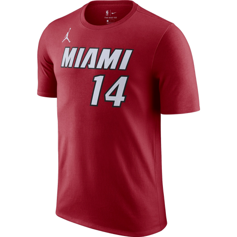 Outerstuff MLB Youth Performance Polyester Team Color Player Name and Number Jersey T-Shirt (10-12, Tyler Herro Miami Heat Black)