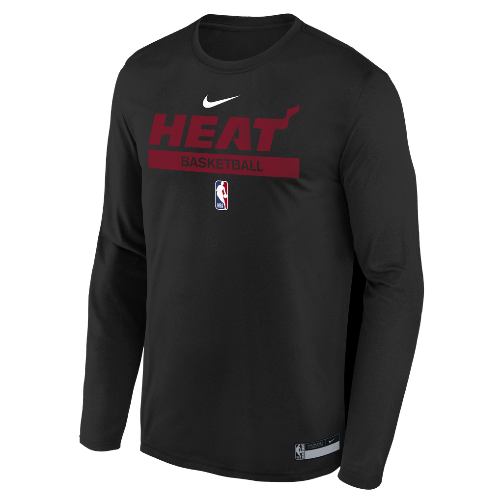 Nike Miami HEAT 2022 Long Sleeve Practice Youth Tee KIDSTEE OUTERSTUFF    - featured image