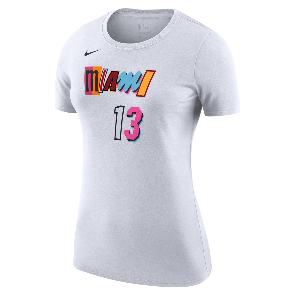 Bam Adebayo Nike Miami Mashup Vol. 2 Name & Number Women's Tee WOMENS TEES NIKE    - featured image