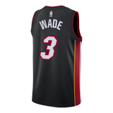 Dwyane Wade Nike Miami HEAT Icon Black Swingman Jersey - 2