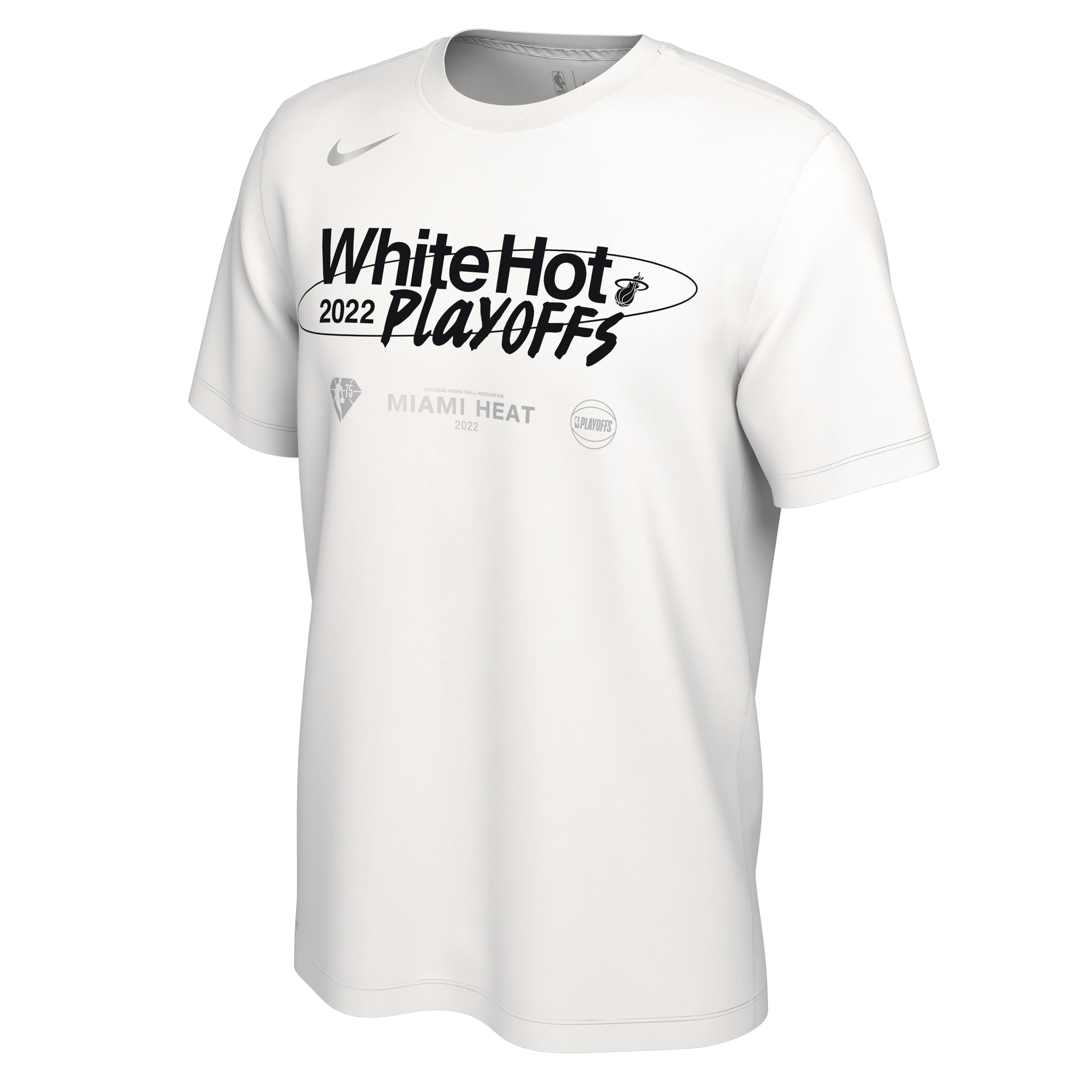 New era 60357113 NBA Team Graphic Miami Heat Short Sleeve T-Shirt White