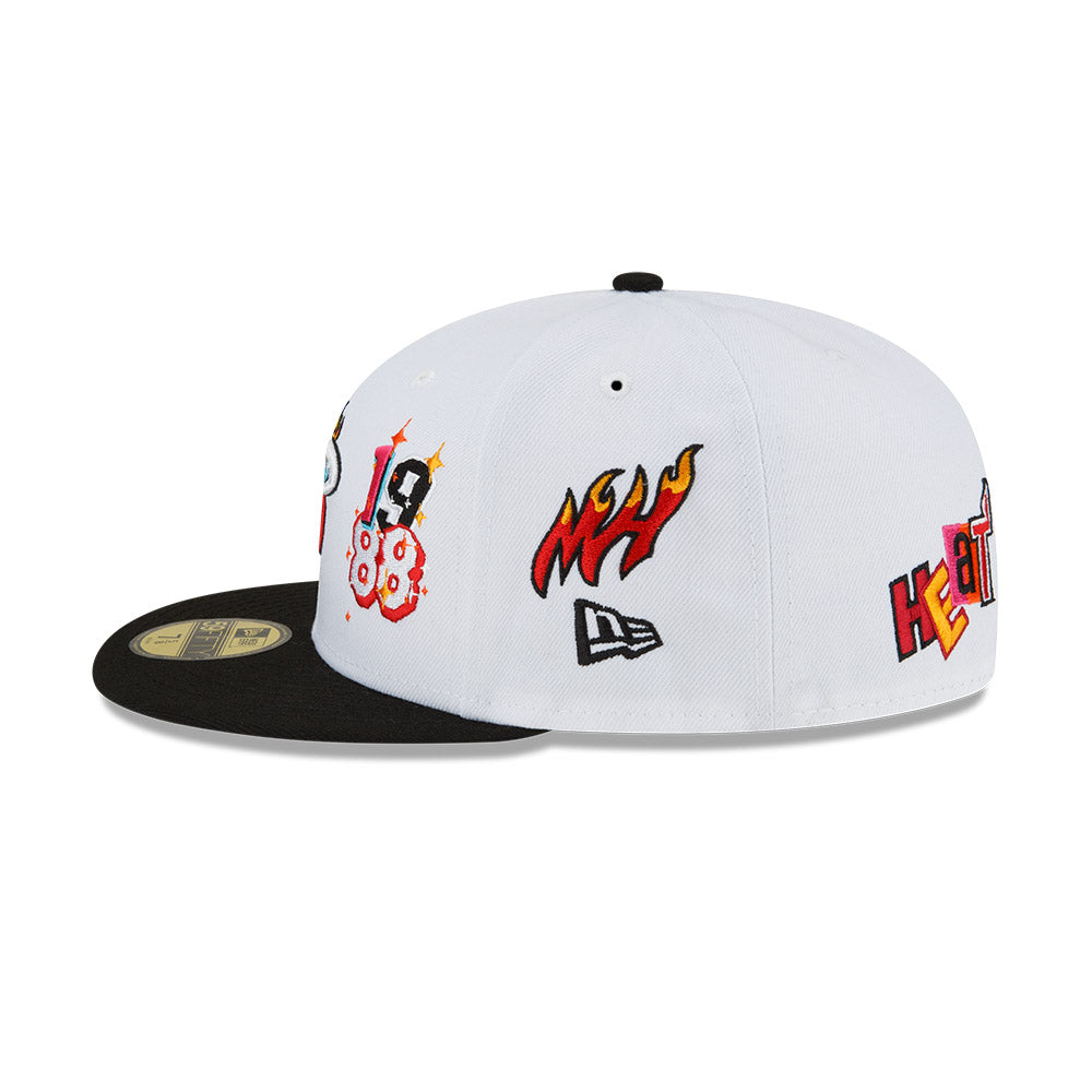 Court Culture Miami Mashup Vol. 2 Patch White Fitted Hat – Miami
