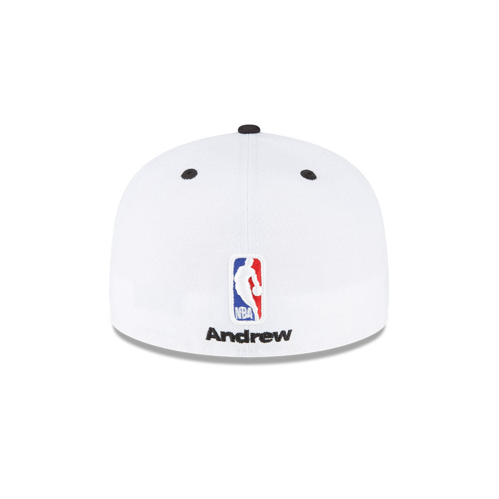 New Era x Andrew x Miami Heat Fitted Hat in White, Size: 75/8