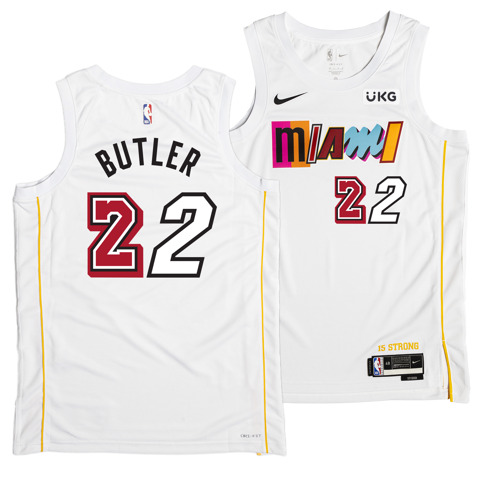 Youth Miami Heat Jimmy Butler Nike Black 2021/22 City Edition Name & Number  T-Shirt