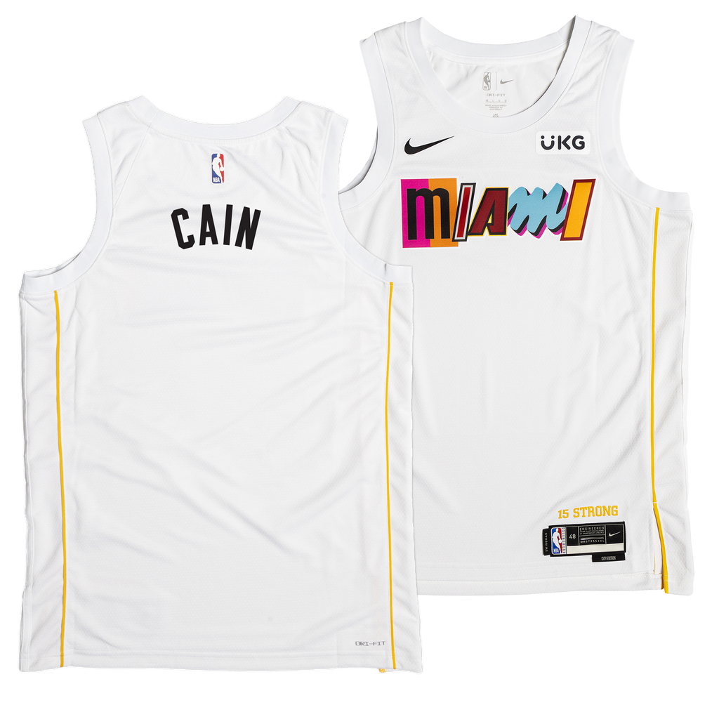 Miami Heat Nike City Edition Swingman Jersey - Custom - Mens