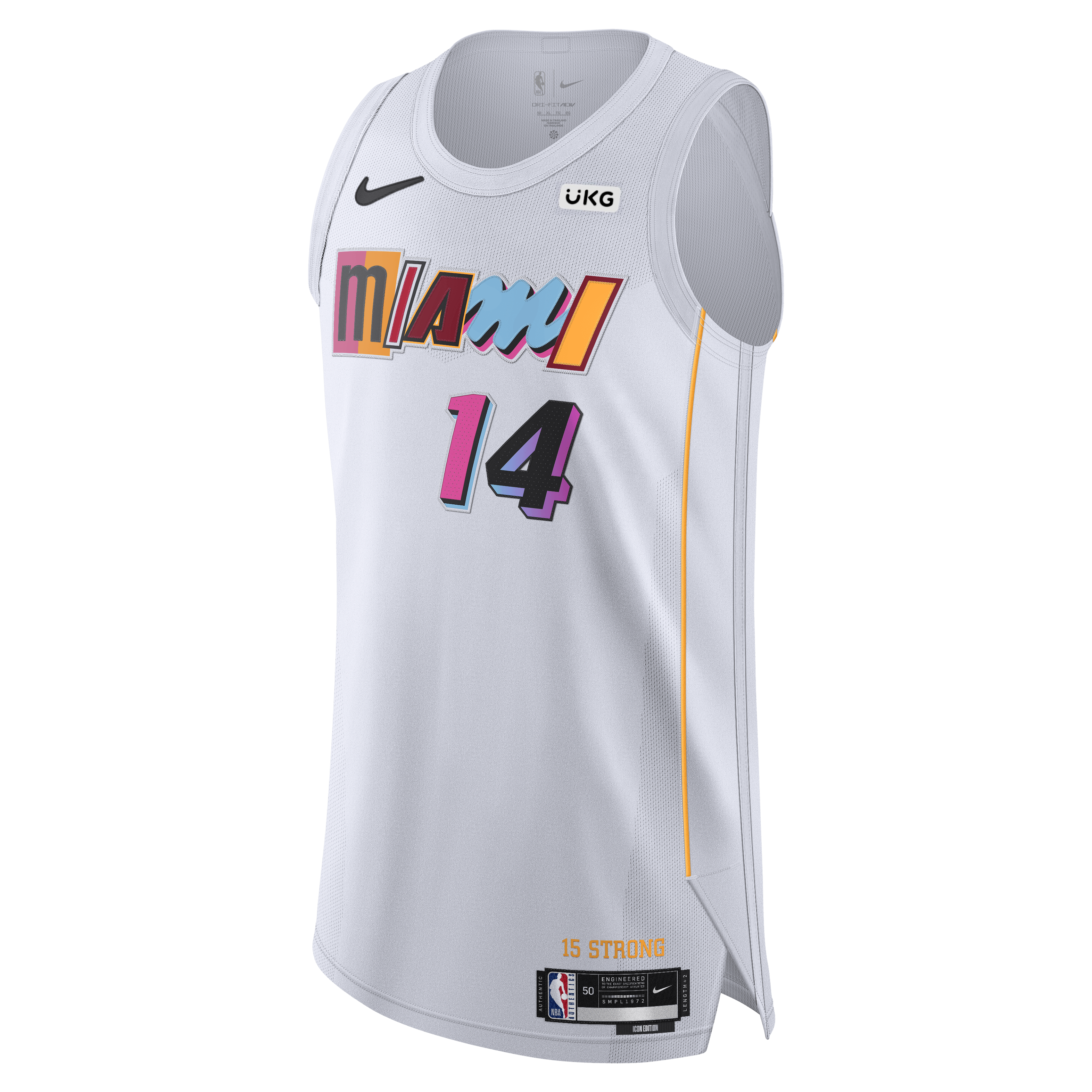 Dwyane Wade Miami Heat 3 City Edition Vice White Swingman Jersey Nike 40 S  / M