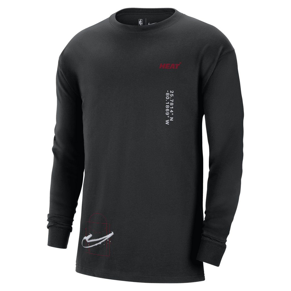 Nike Miami HEAT Courtside Max90 Long Sleeve Tee – Miami HEAT Store