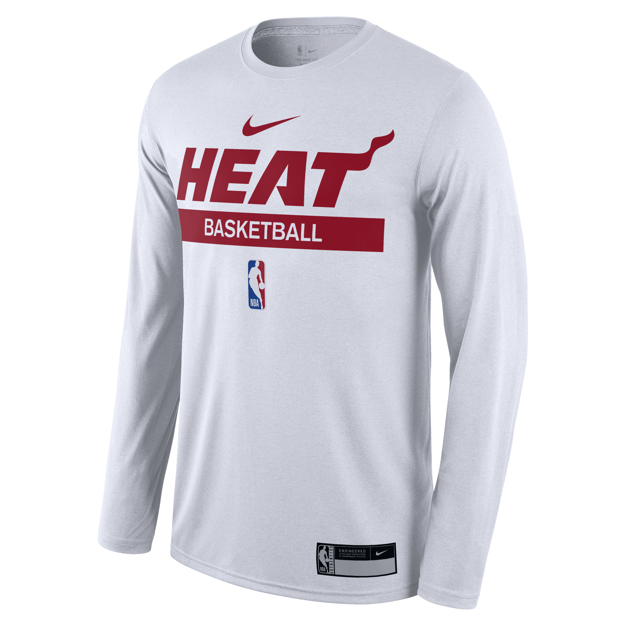 Miami Heat Women's NBA Long Sleeve Baby Jersey Crew Neck Tee 
