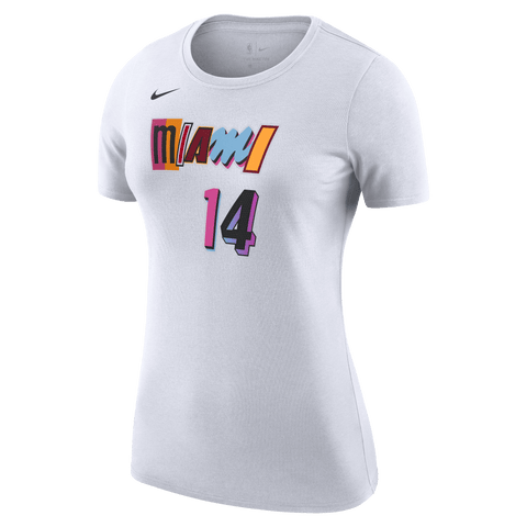 Miami Heat Women's NBA Short Sleeve Biblend V Notch Scoop Neck Tee