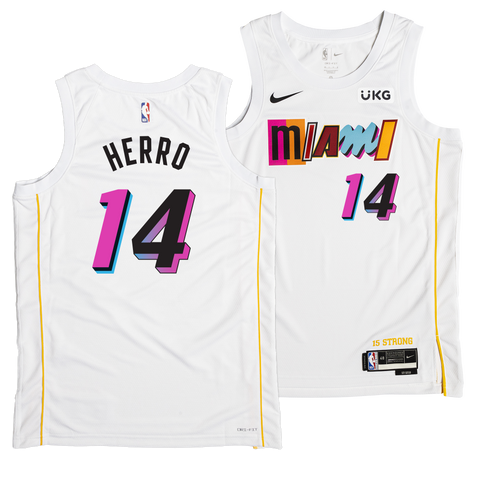 Tyler Herro Miami Heat Fanatics Black Jersey L