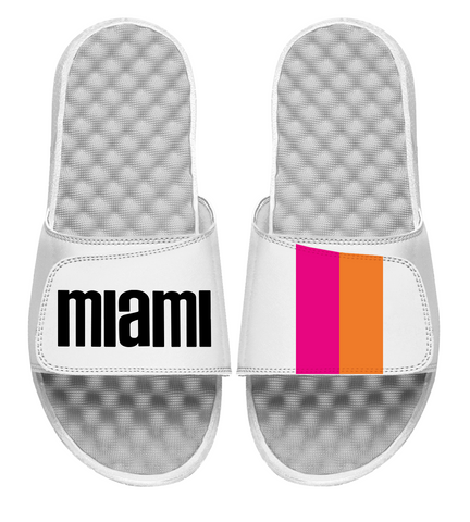 Islide Miami Floridians White Sandals